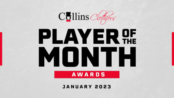 GOJHL Announces the Collins Clothiers Players of the Month for January 2023