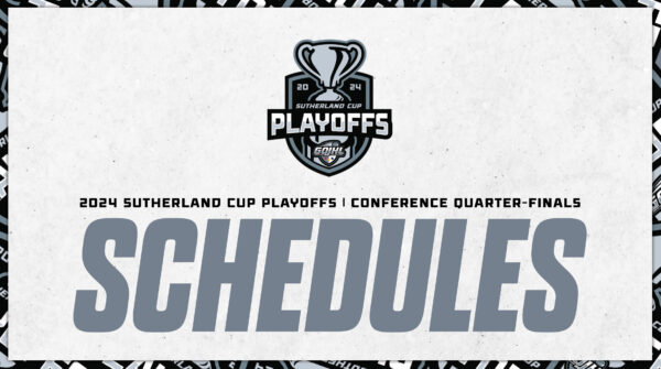 2024 Sutherland Cup Playoffs – Conference Final Schedules